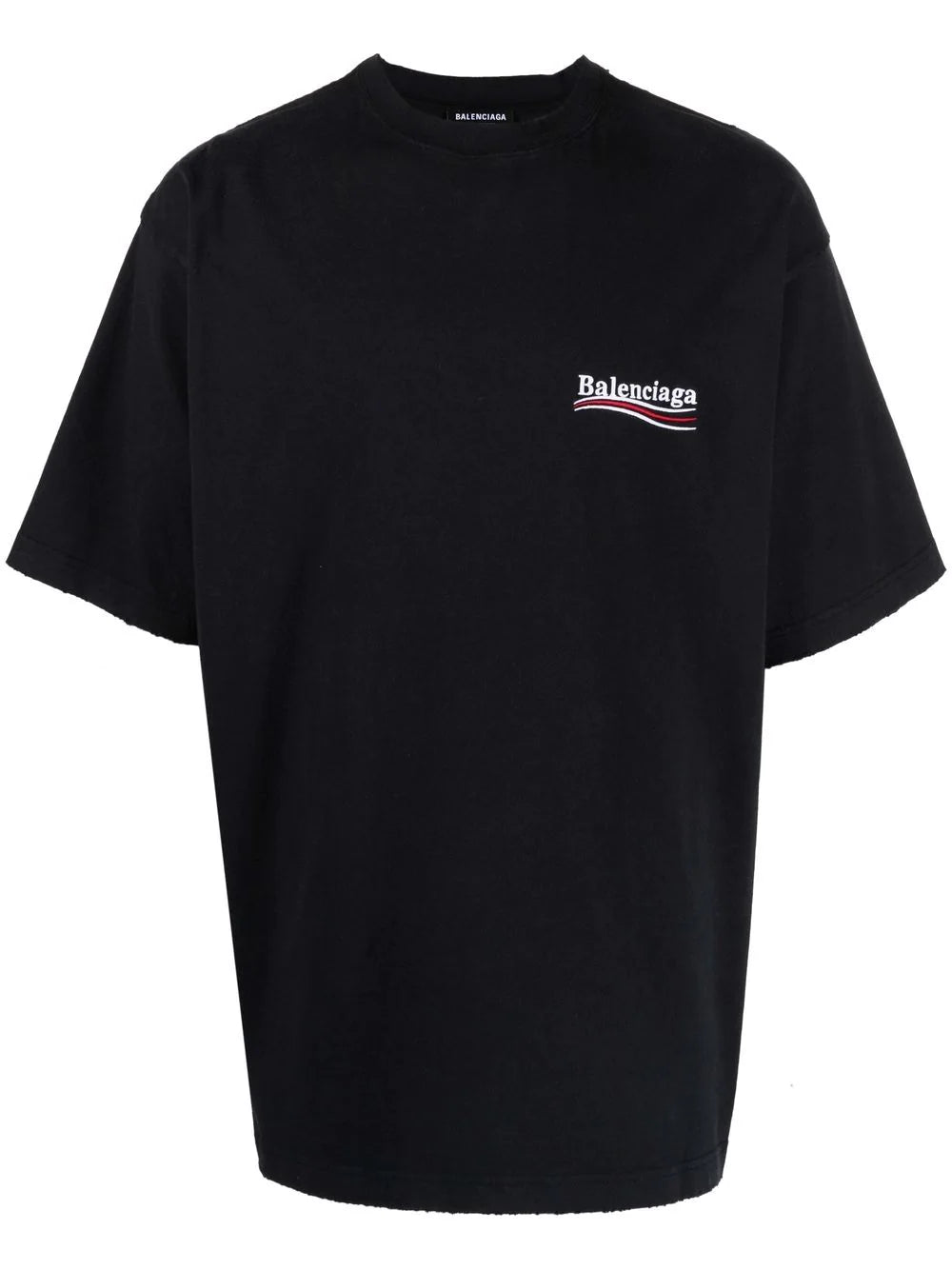 Balenciaga  logo-embroidered oversize T-shirt