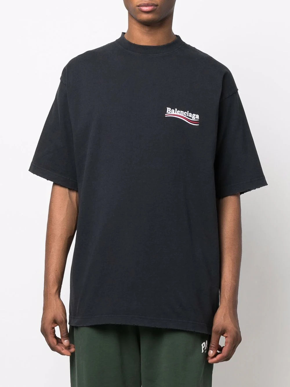 Balenciaga logo-embroidered oversize T-shirt