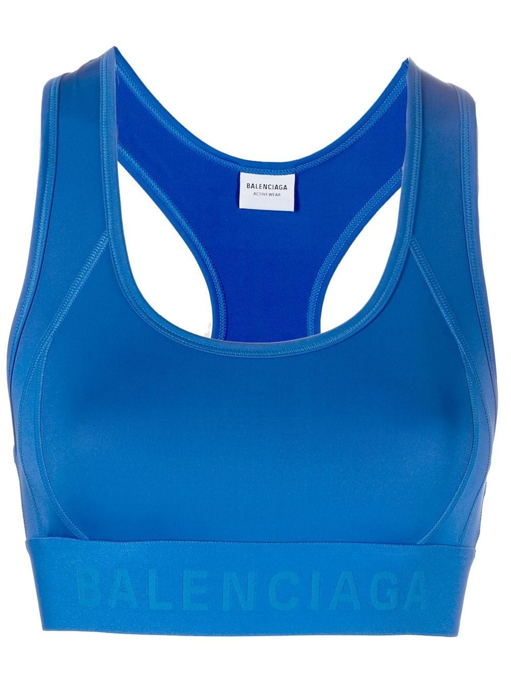 Balenciaga  logo-underband crop top