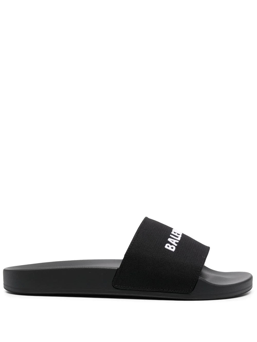 Balenciaga  logo-embroidered pool sliders.