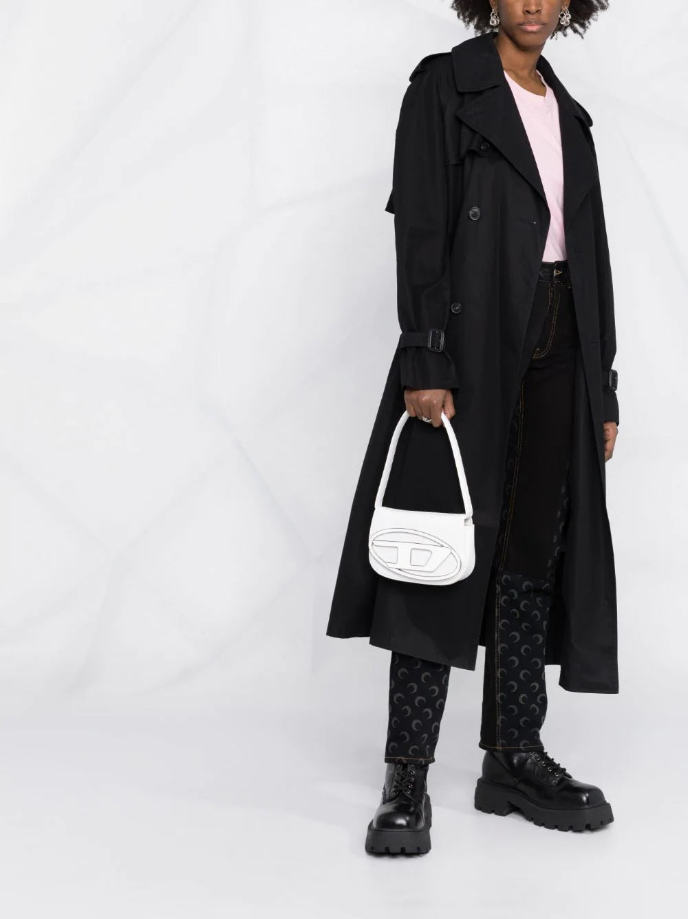 Diesel logo-plaque tote bag