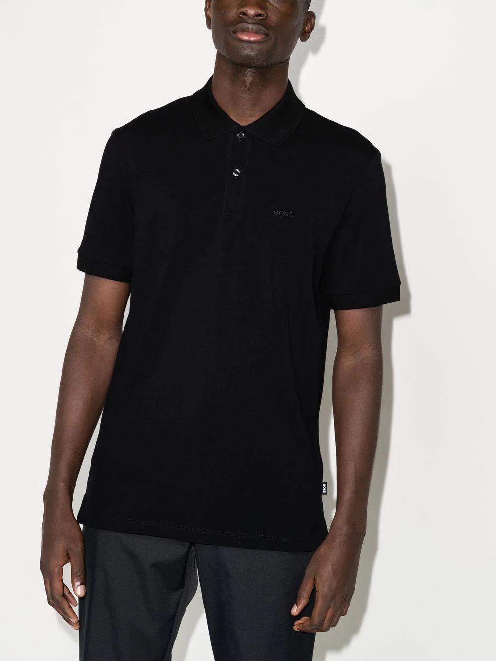 Boss Pallas embroidered logo polo shirt