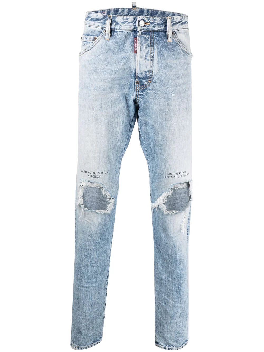 Dsquared2 distressed straight-leg jeans