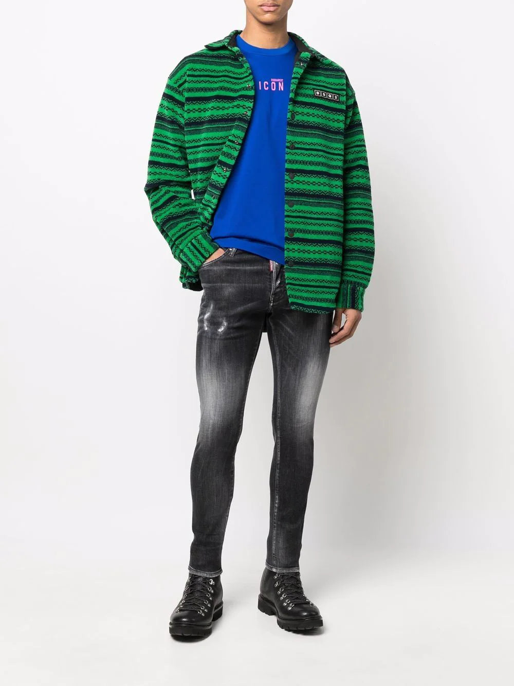 Dsquared2 striped long-sleeve shirt