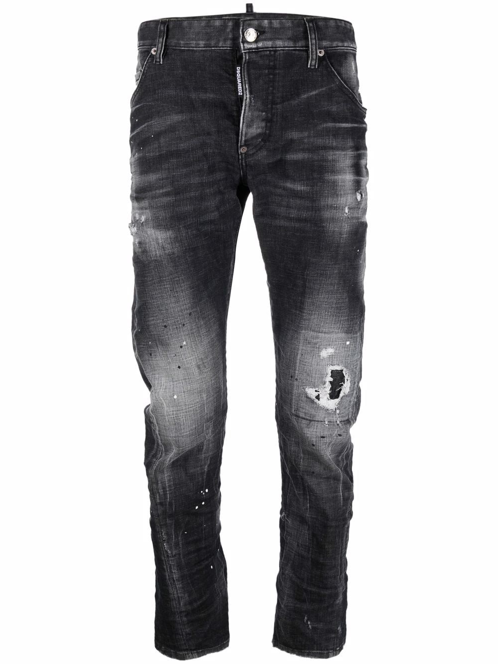 Dsquared2 distressed slim-cut jeans