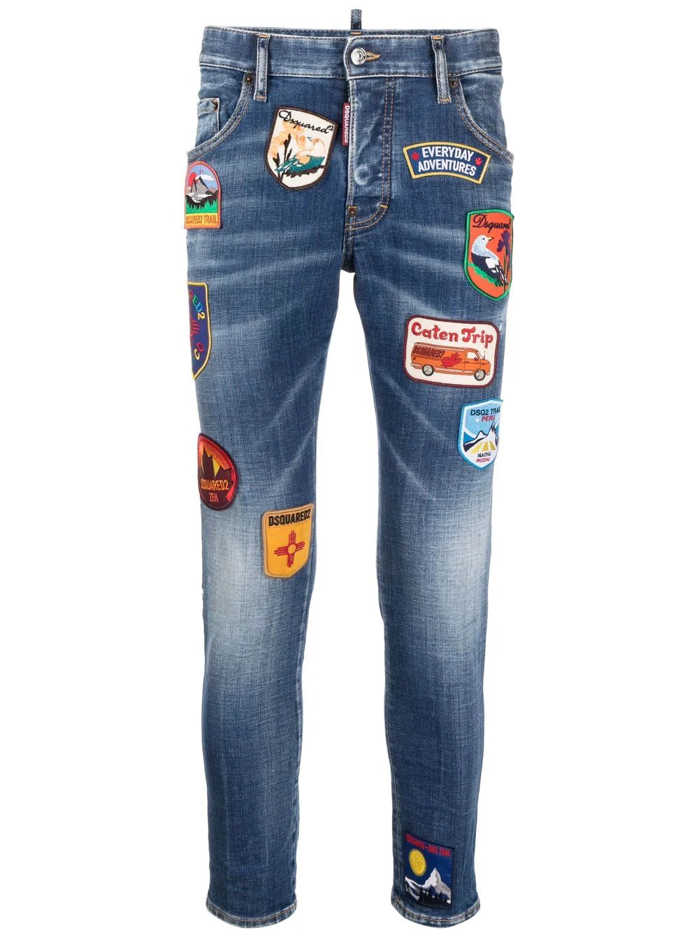 Dsquared2 patch-detailing skinny jeans