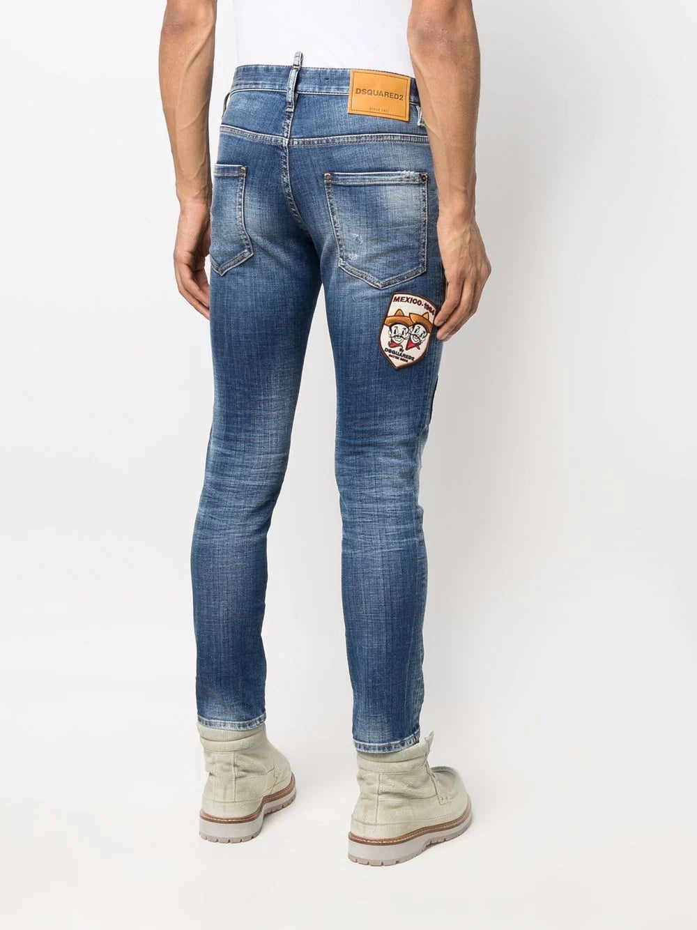 Dsquared2 patch-detailing skinny jeans