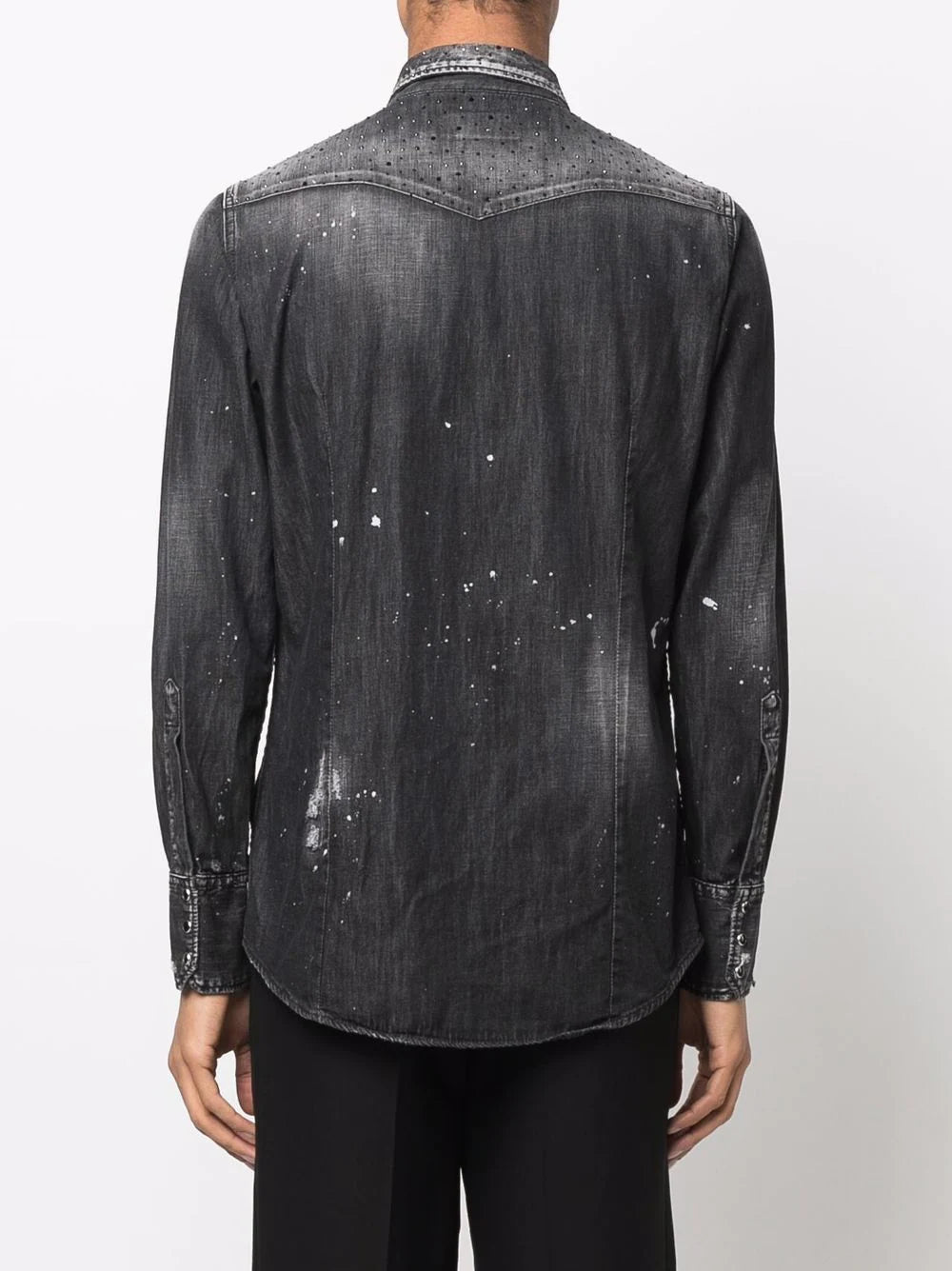 Dsquared2 distressed denim shirt