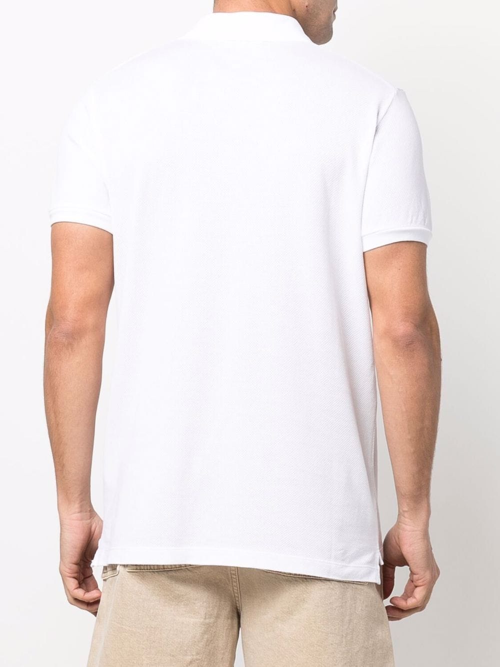 Dsquared2 logo-print pointelle-knit polo shirt