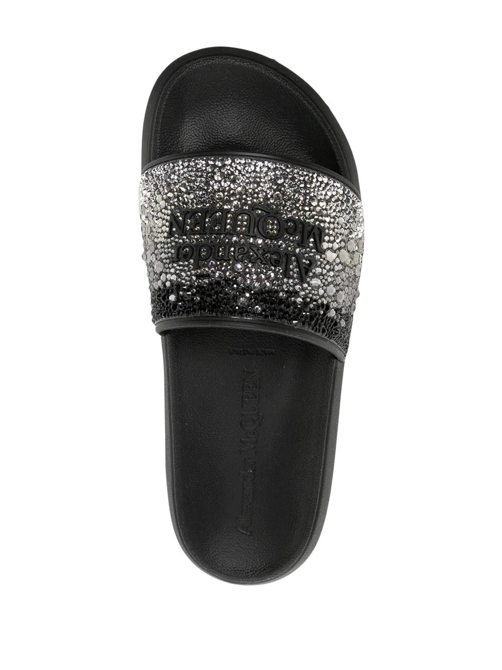 Alexander McQueen logo-embellished pool slides