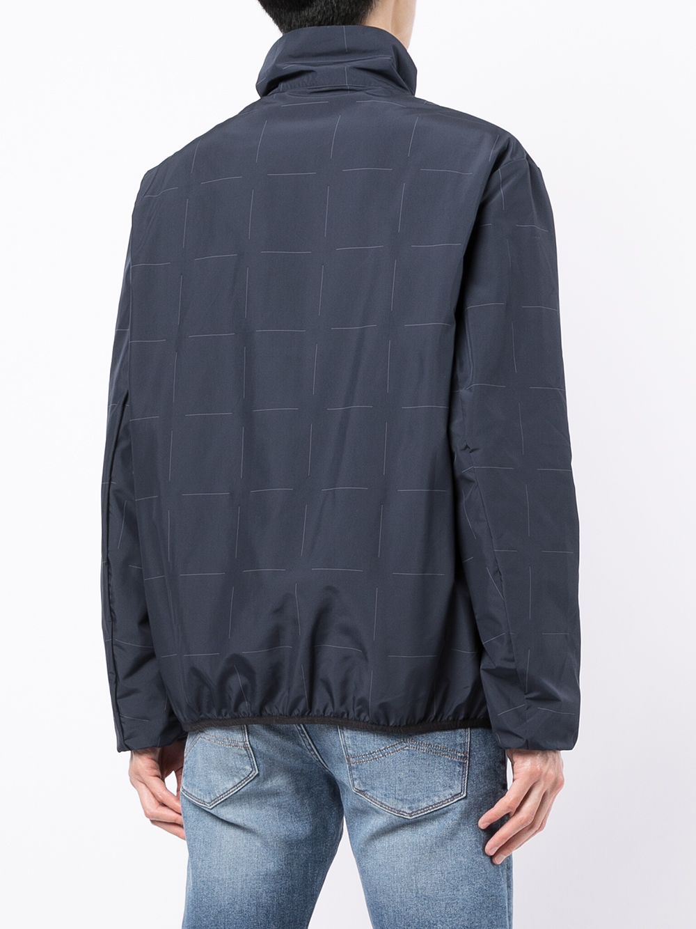 Armani Exchange geometric-print blouson jacket