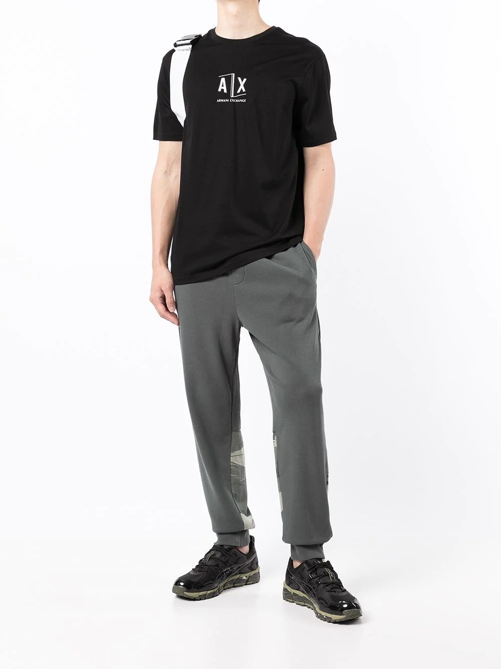 Armani Exchange  drawstring track pants