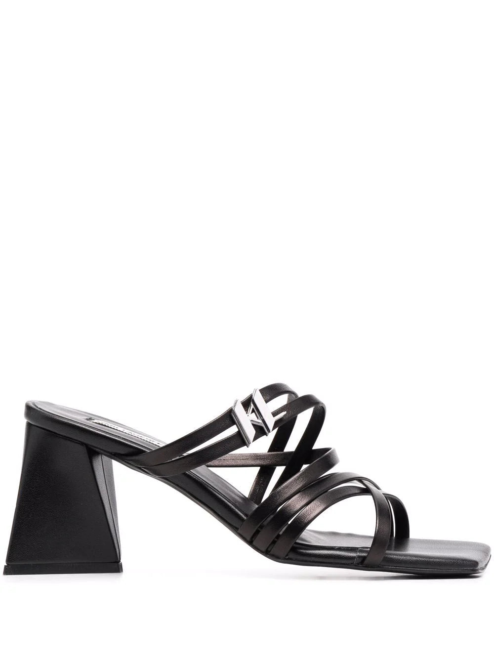 Karl Lagerfeld logo-plaque open-toe sandals