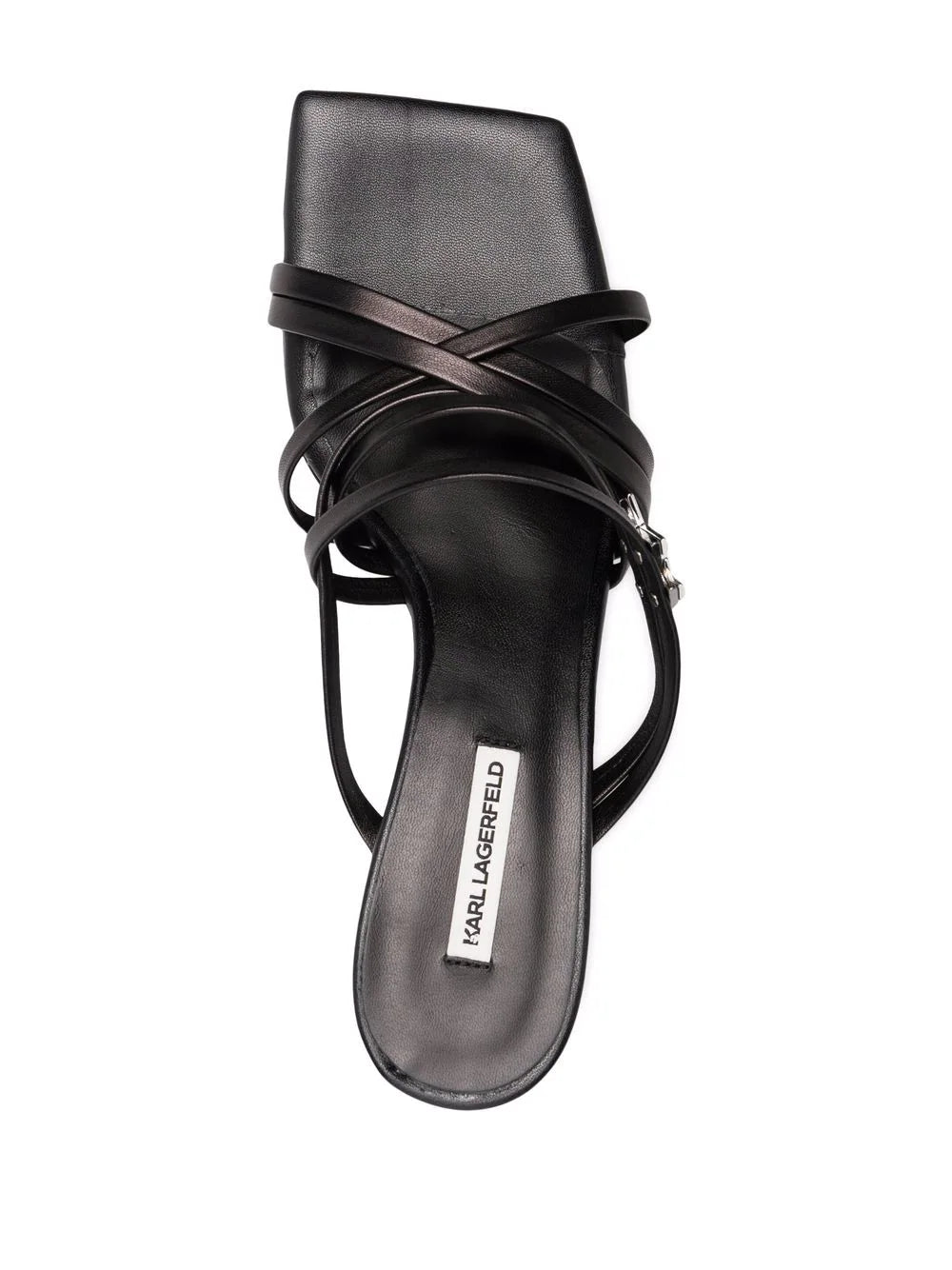 Karl Lagerfeld logo-plaque open-toe sandals