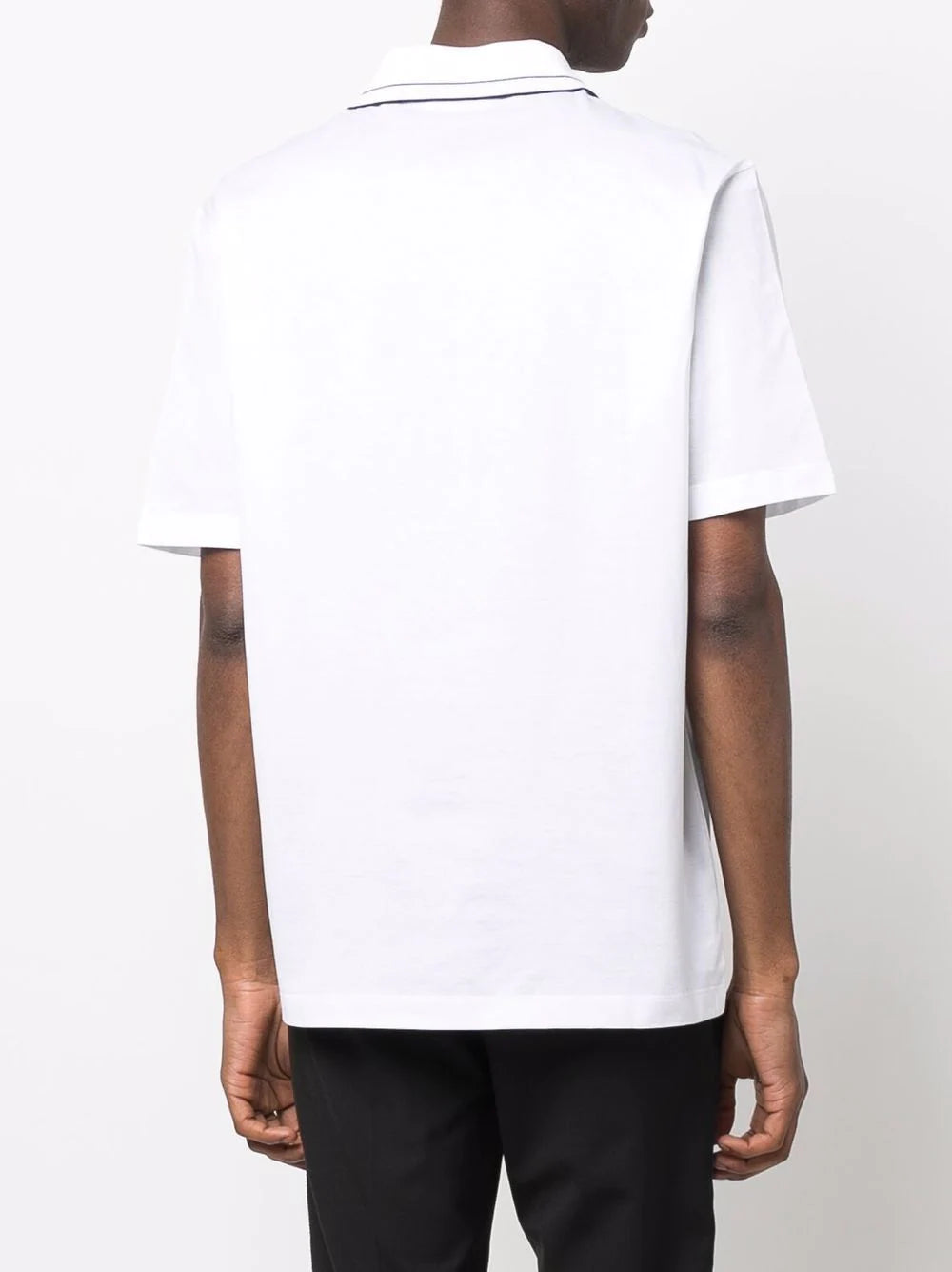 Ferragamo logo-collar polo shirt