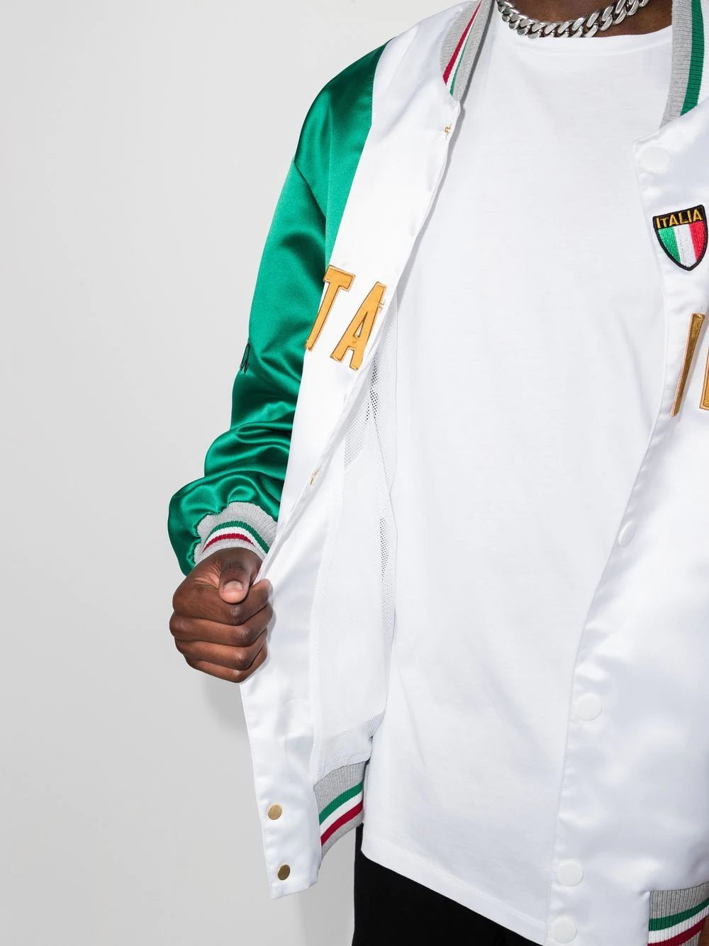 Dolce & Gabbana  Italia colour-block bomber jacket