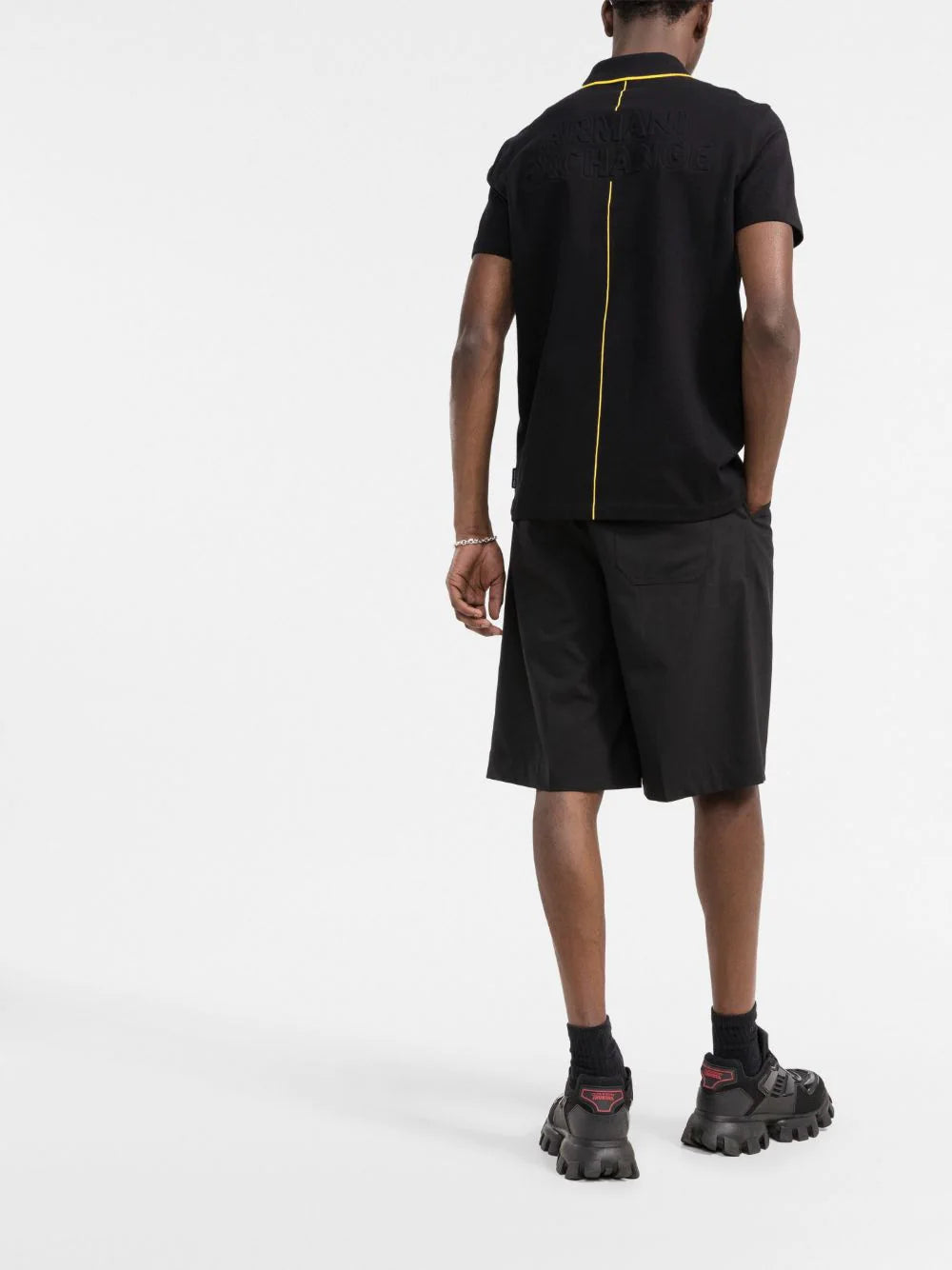 Armani Exchange logo-motif polo shirt