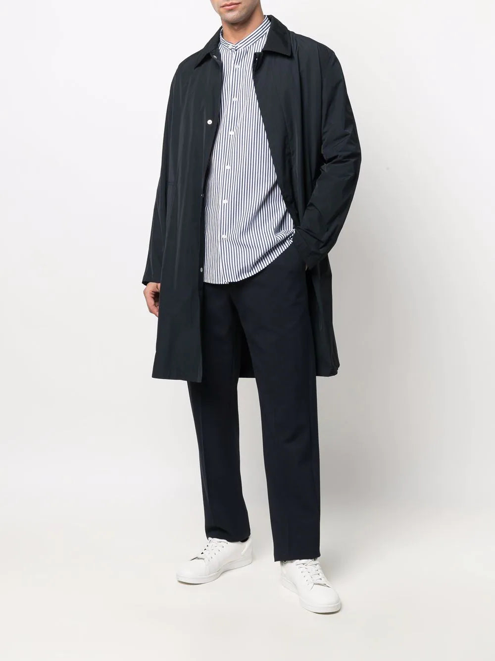 BOSS  striped long-sleeve shirt