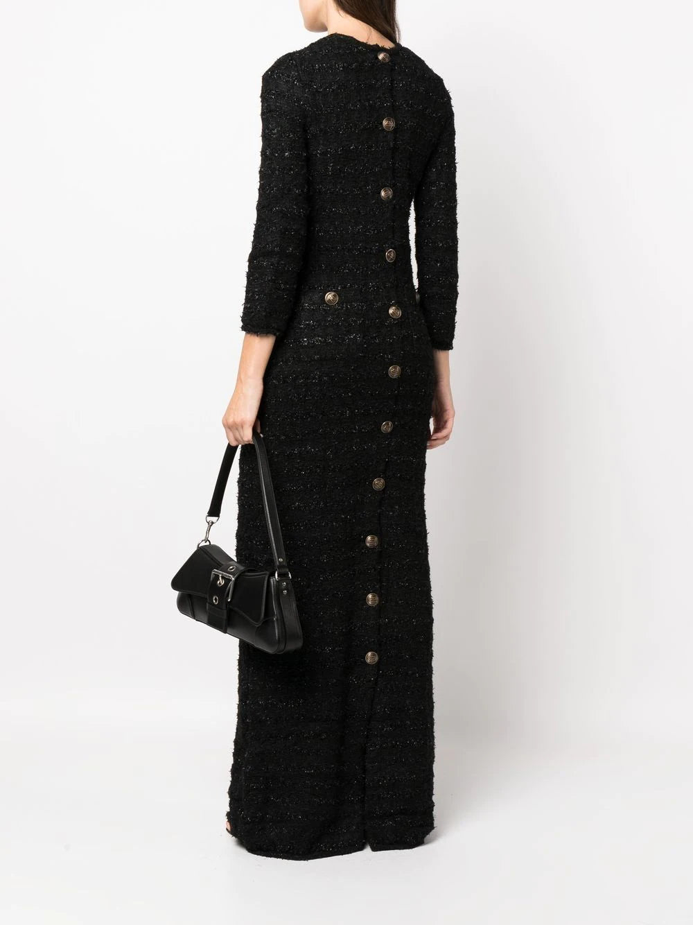 Balenciaga  tweed button-back dress