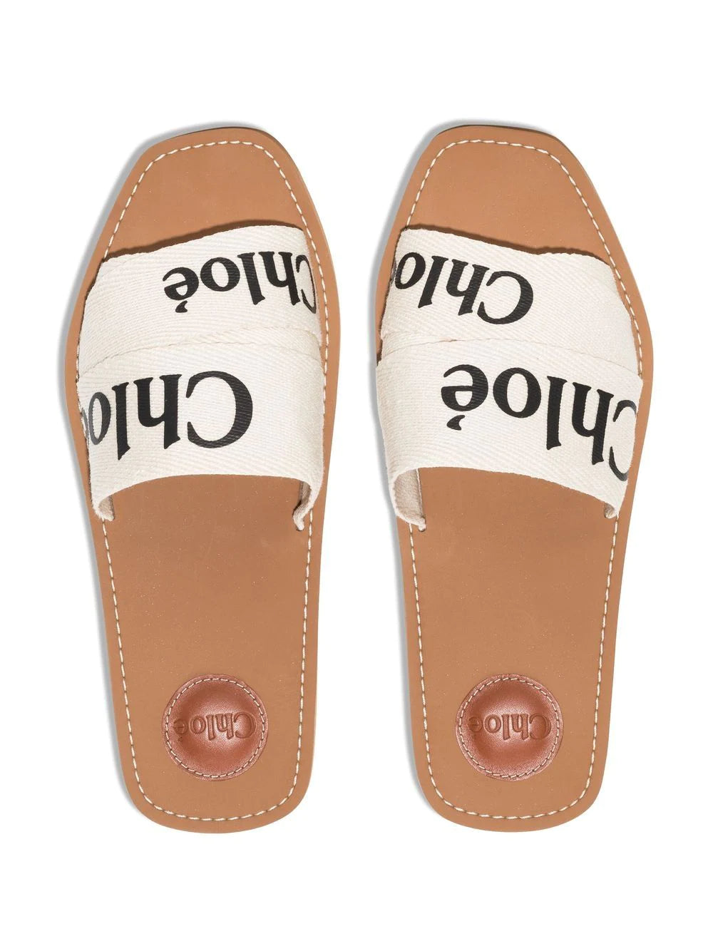 Chloé Woody logo-print sandals