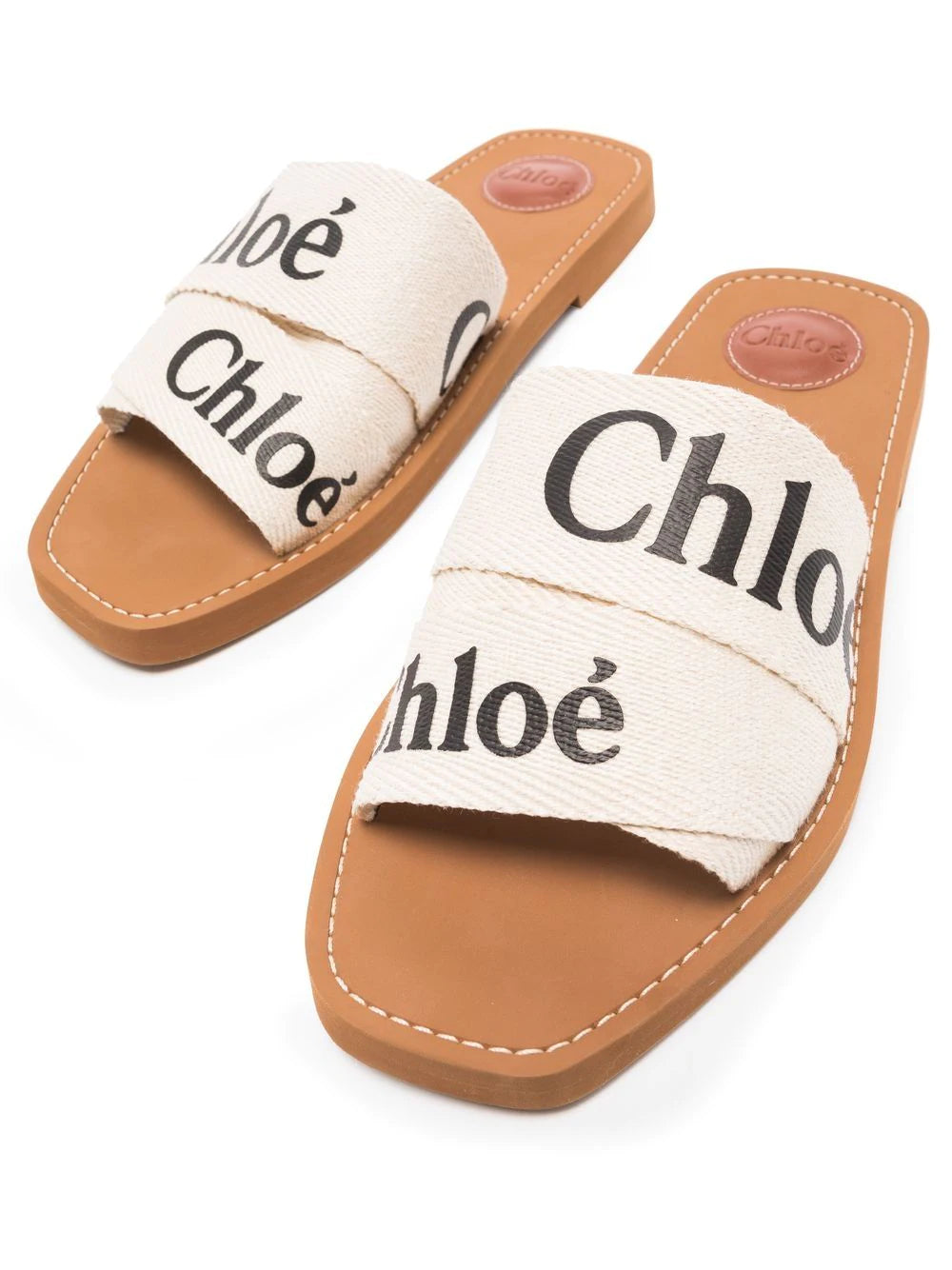 Chloé Woody logo-print sandals