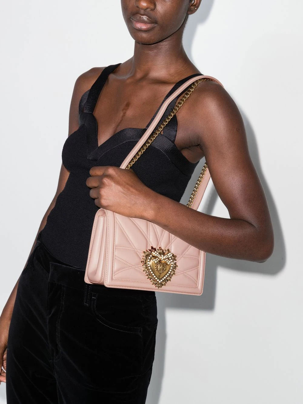 Dolce & gabbana Devotion leather shoulder bag