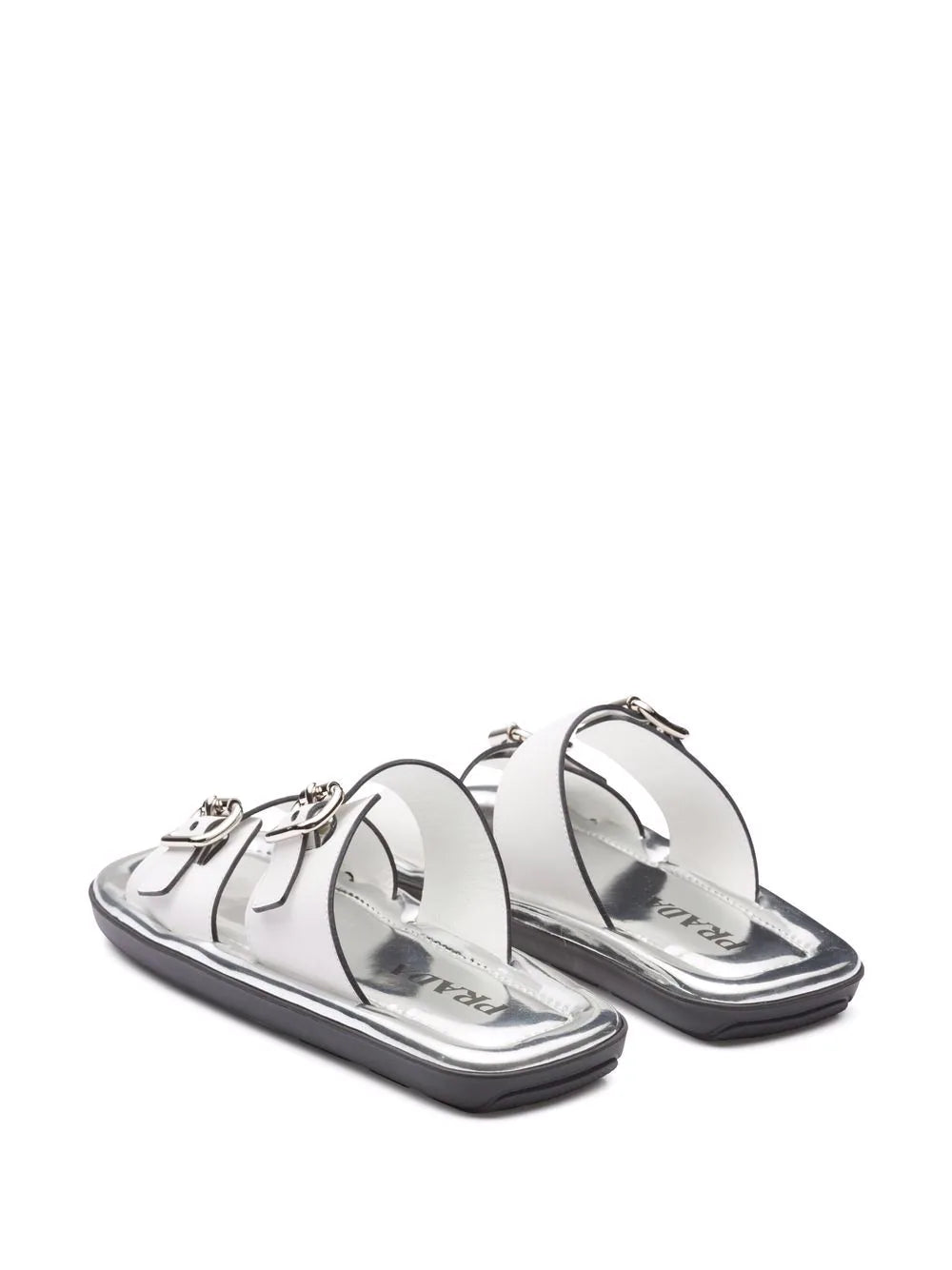 Prada flat rectangular sandals