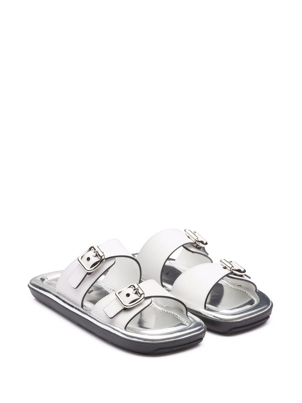 Prada flat rectangular sandals