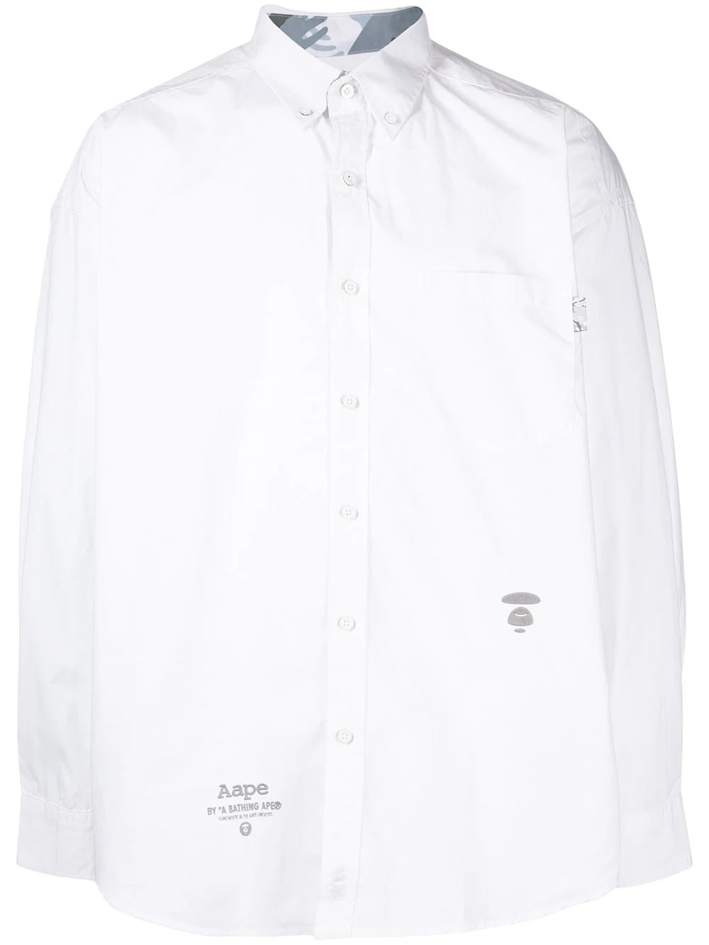 AAPE BY *A BATHING APE®  patch button down shirt