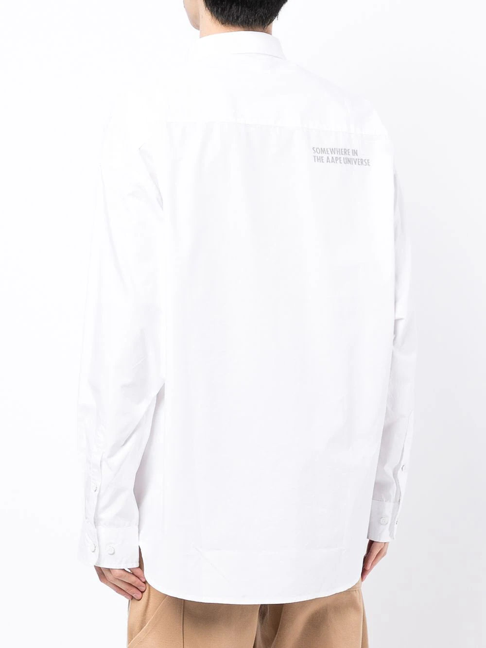 AAPE BY *A BATHING APE®  patch button down shirt