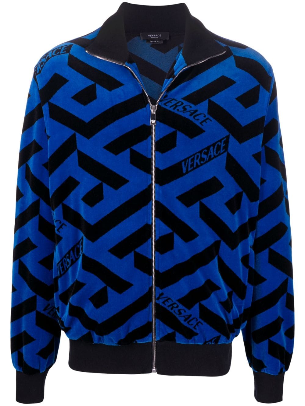 Versace  geometric-print track jacket