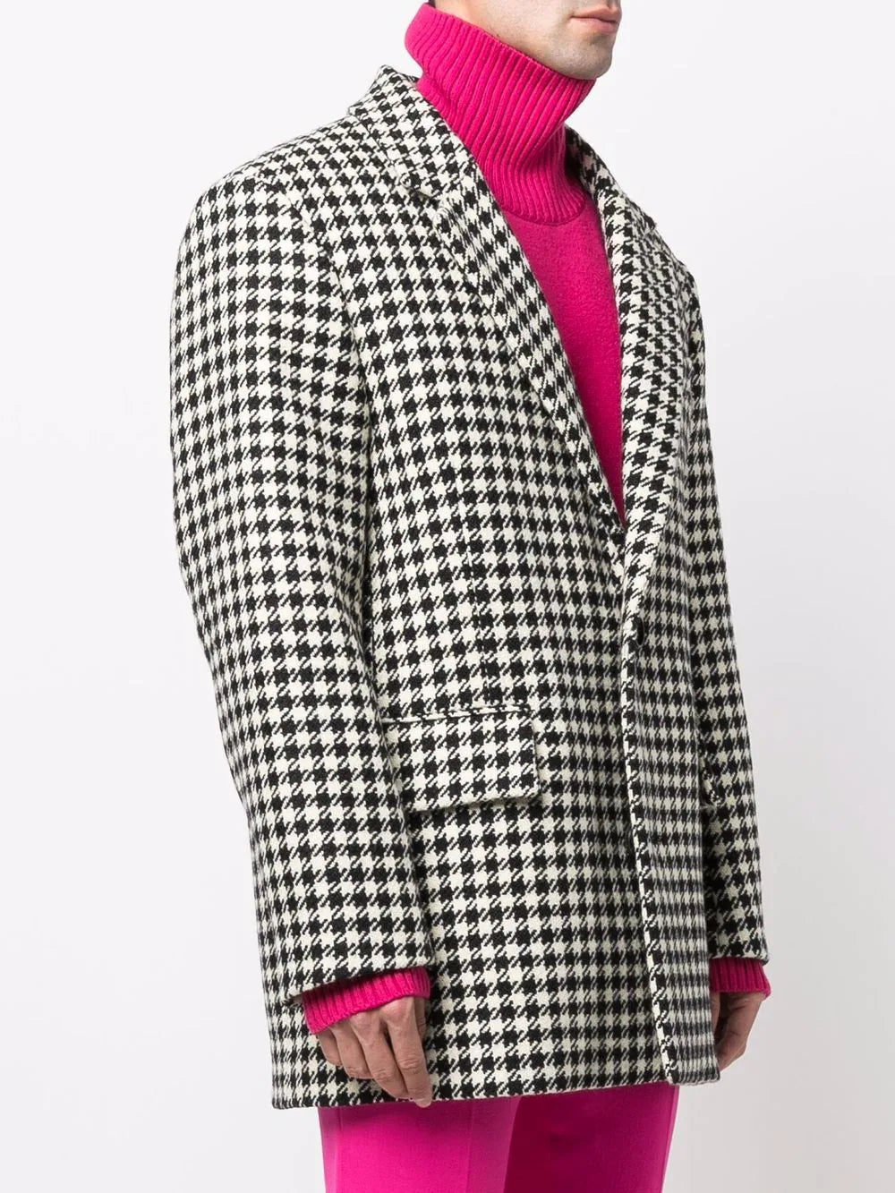 AMI Paris  houndstooth pattern blazer jacket