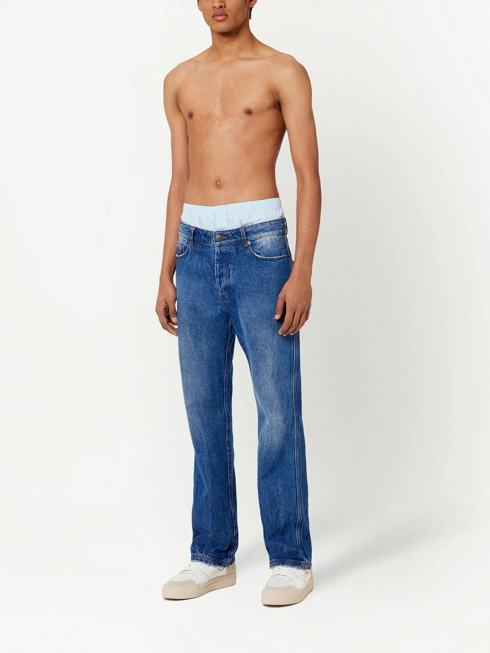 AMI Paris  low-rise straight-leg jeans