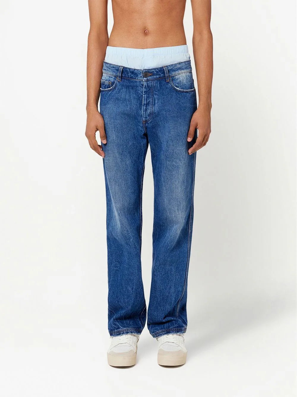 AMI Paris  low-rise straight-leg jeans