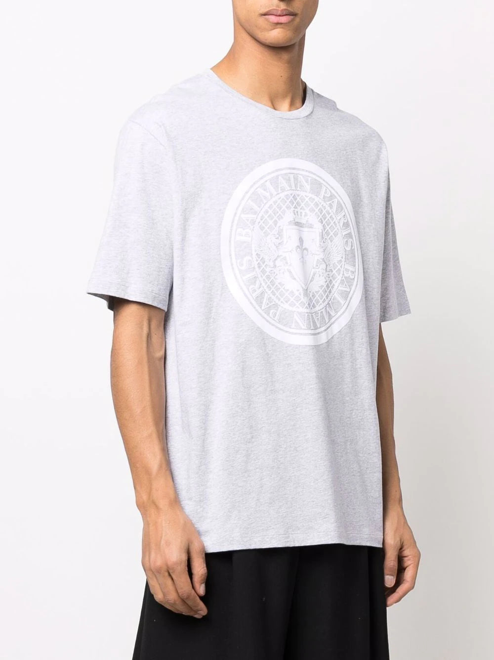 Balmain logo-print crewneck T-shirt