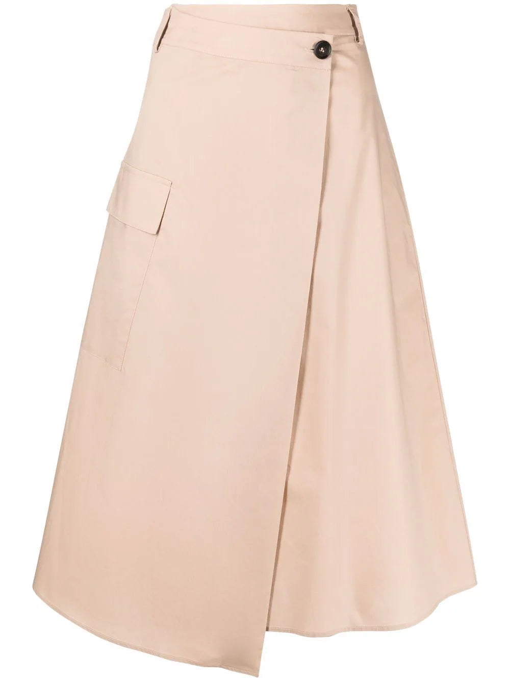 Woolrich  poplin A-line midi skirt