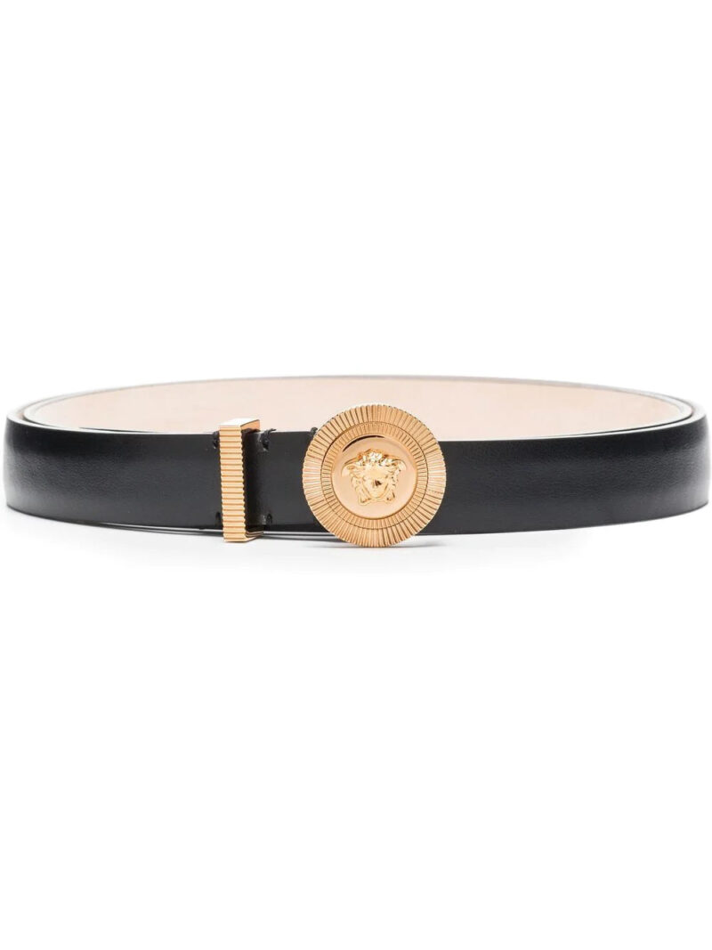 Versace  Medusa logo-buckle leather belt