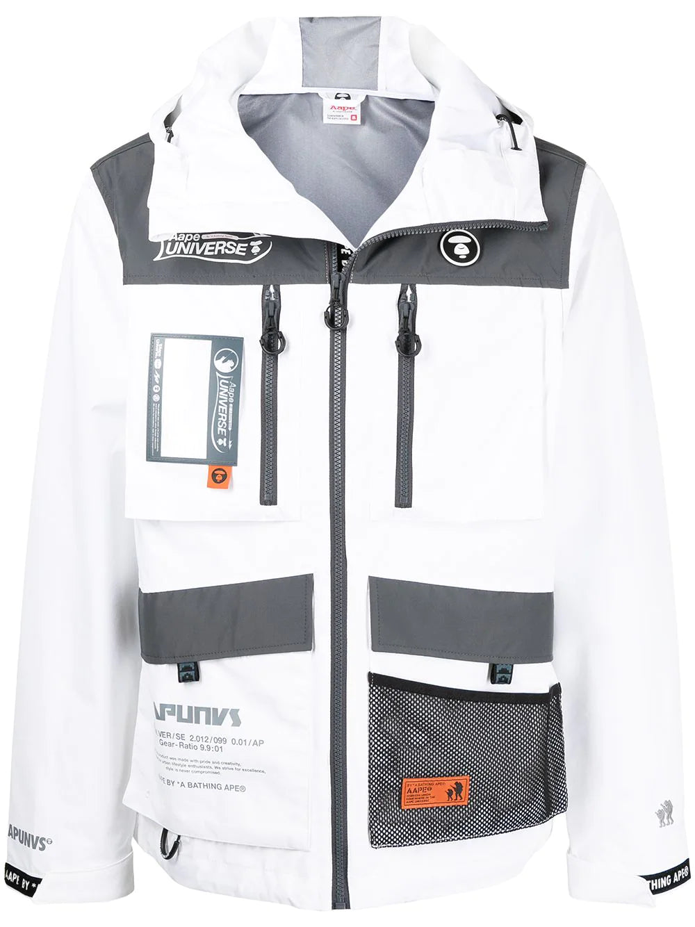AAPE BY *A BATHING APE®  panelled hooded jacket