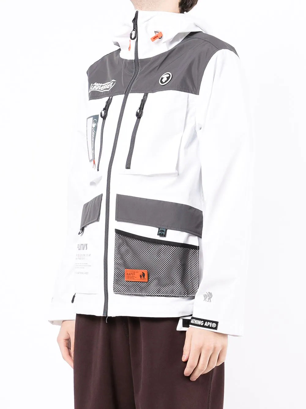 AAPE BY *A BATHING APE®  panelled hooded jacket