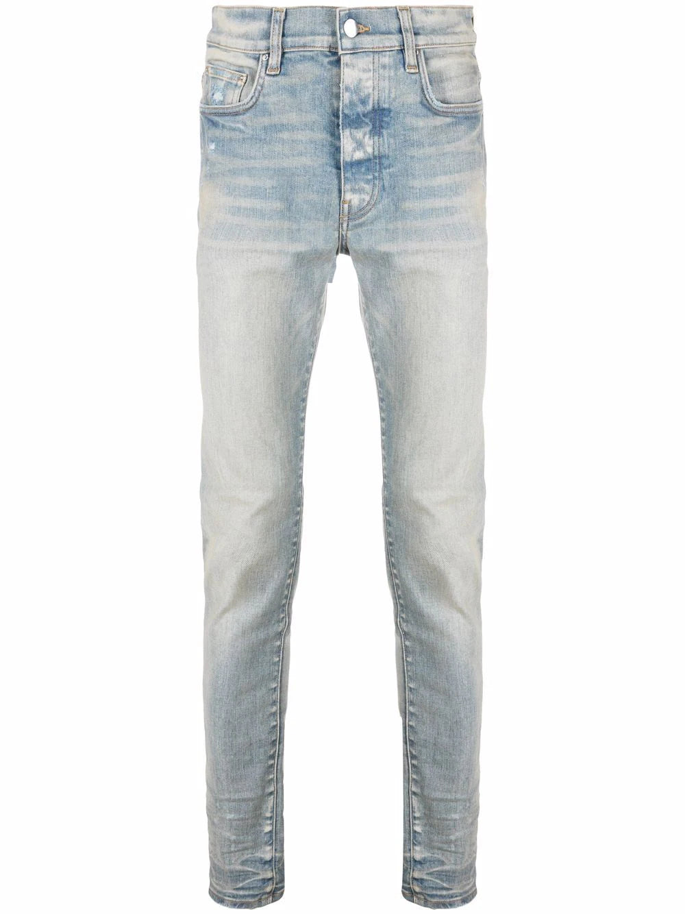 AMIRI  logo-patch stonewashed skinny jeans