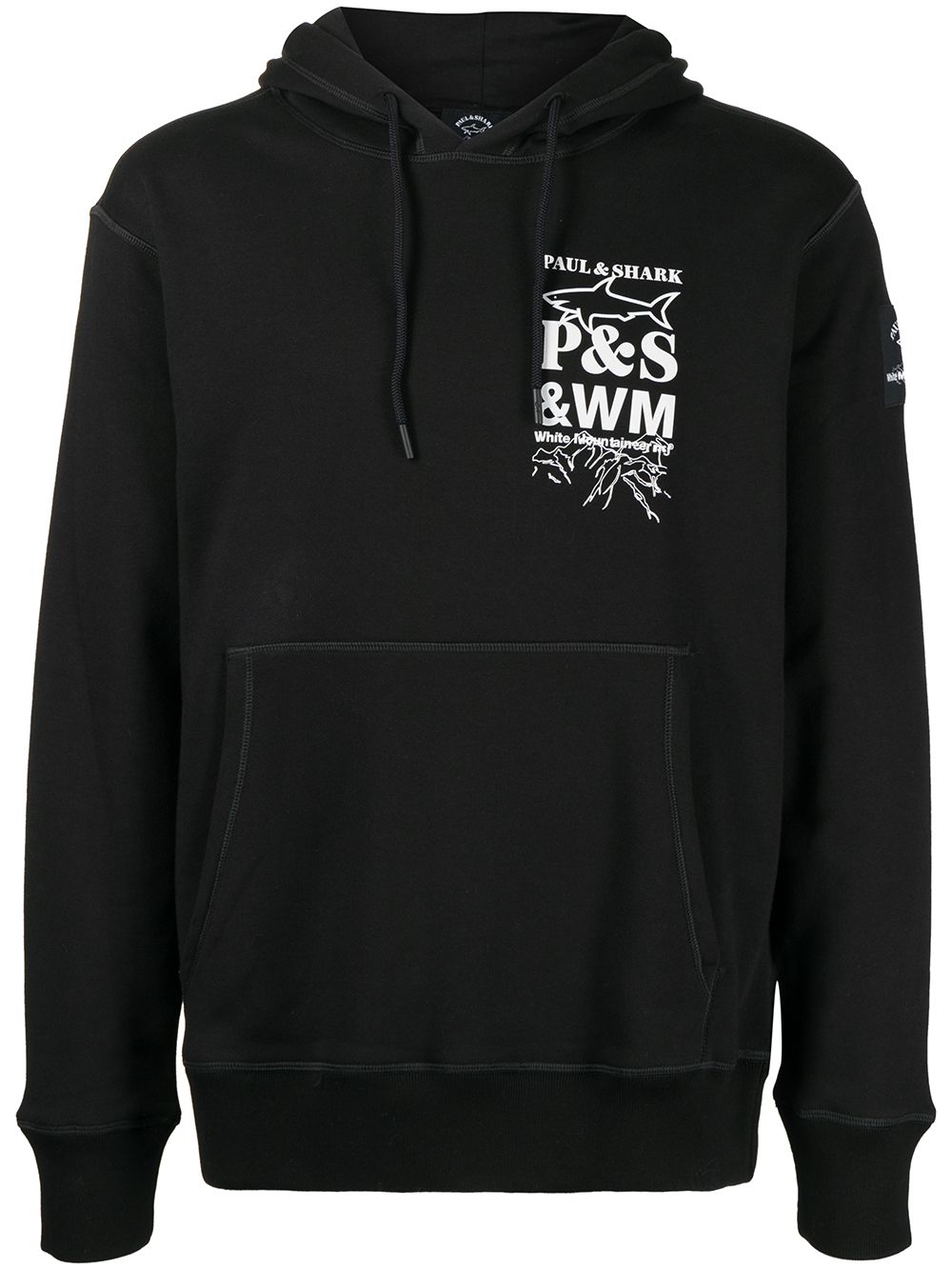 White Mountaineering  logo-print cotton hoodie