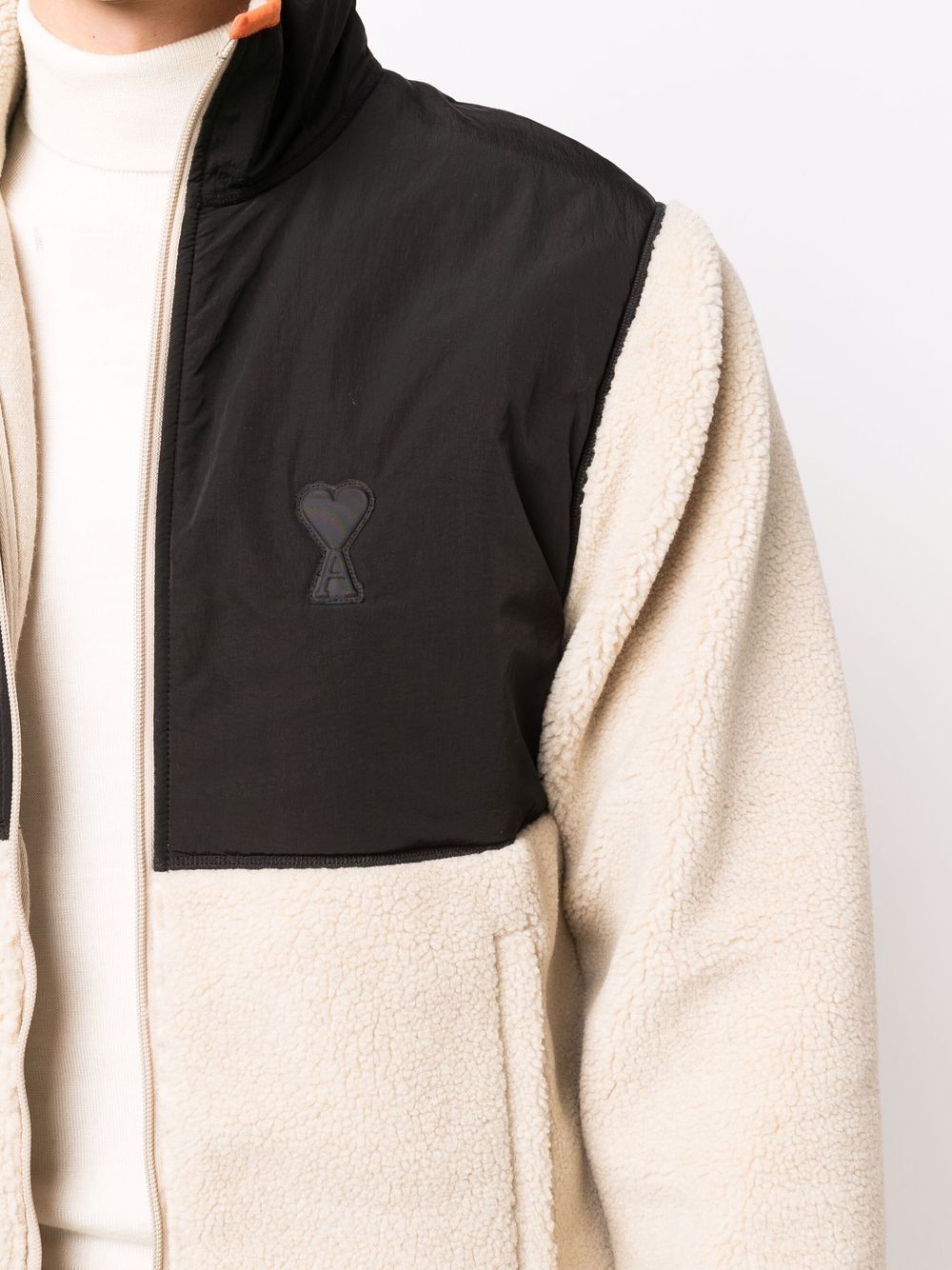 AMI Paris Ami de Coeur panelled jacket - Image 3
