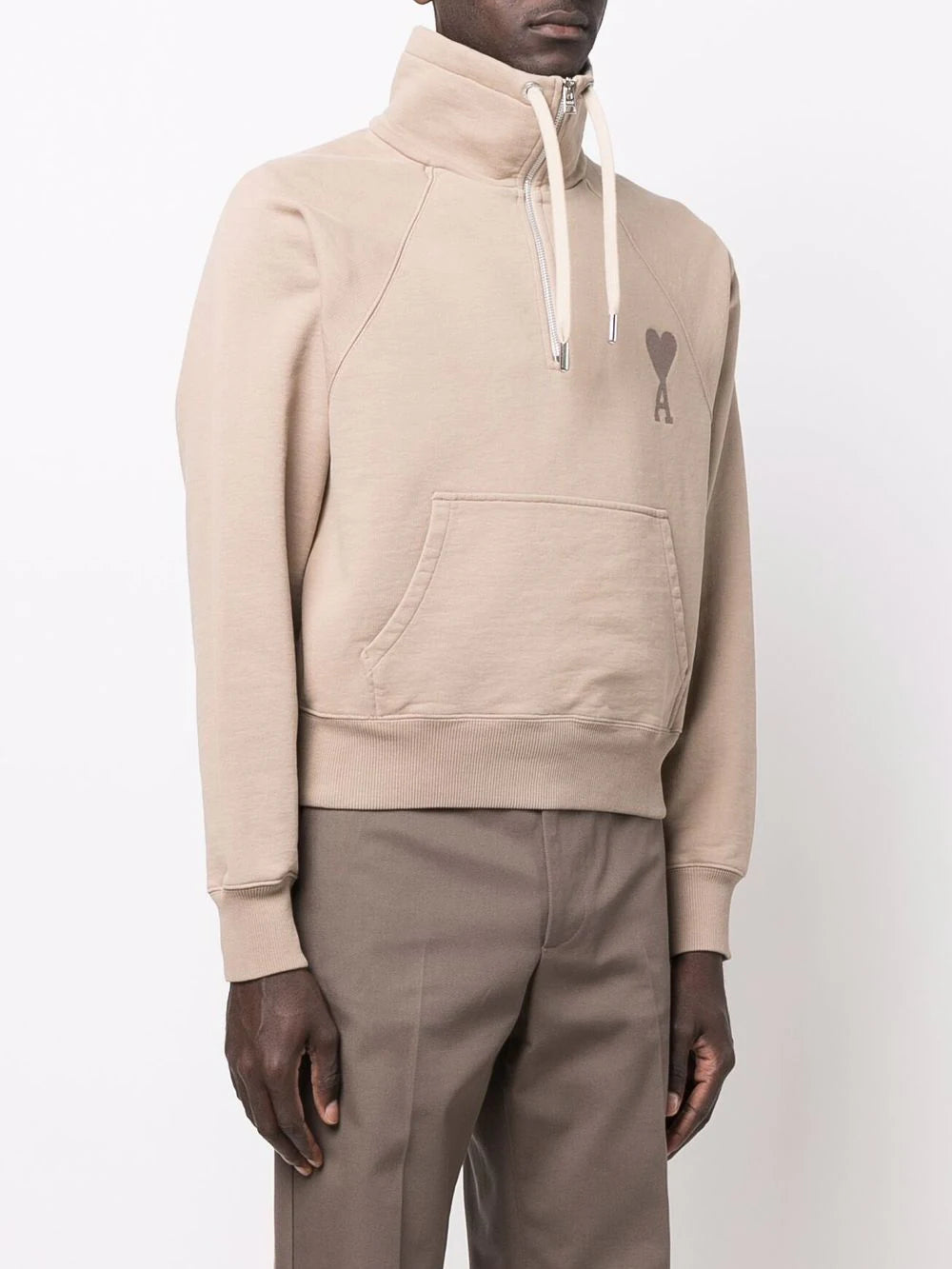 AMI Paris Ami de Coeur half-zip sweatshirt