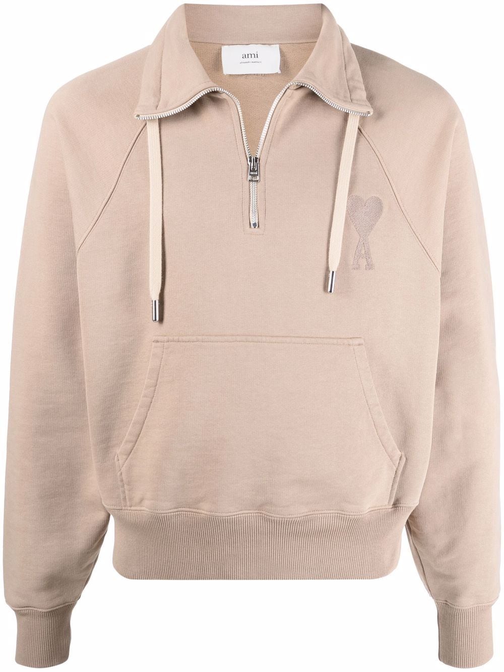 AMI Paris  Ami de Coeur half-zip sweatshirt