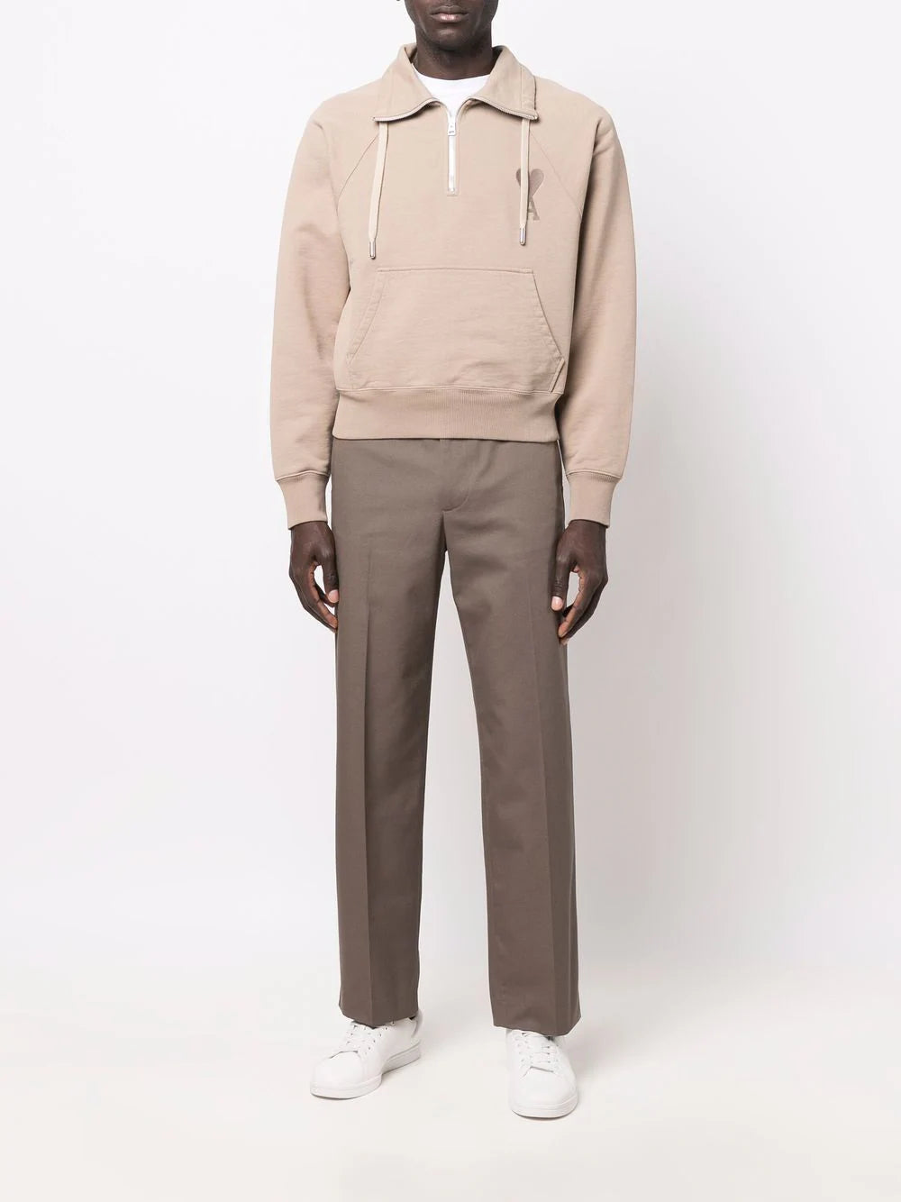 AMI Paris Ami de Coeur half-zip sweatshirt