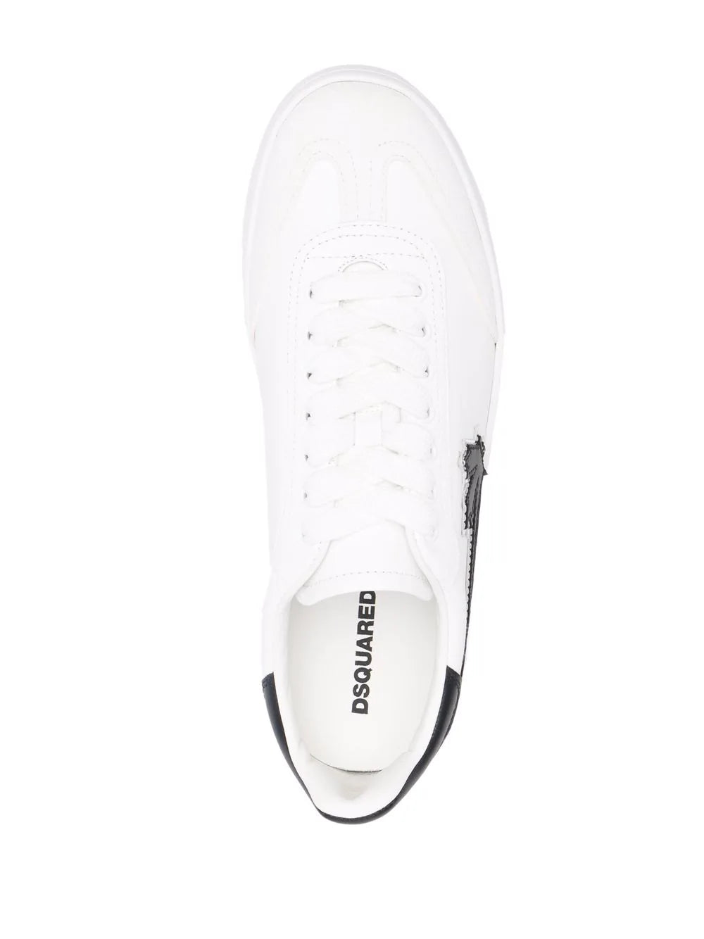 Dsquared2 logo-patch leather sneakers