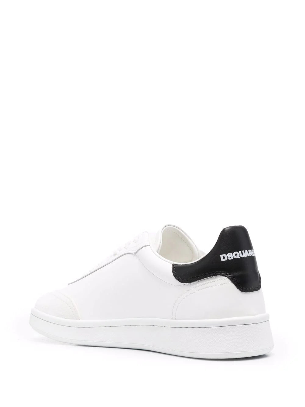 Dsquared2 logo-patch leather sneakers