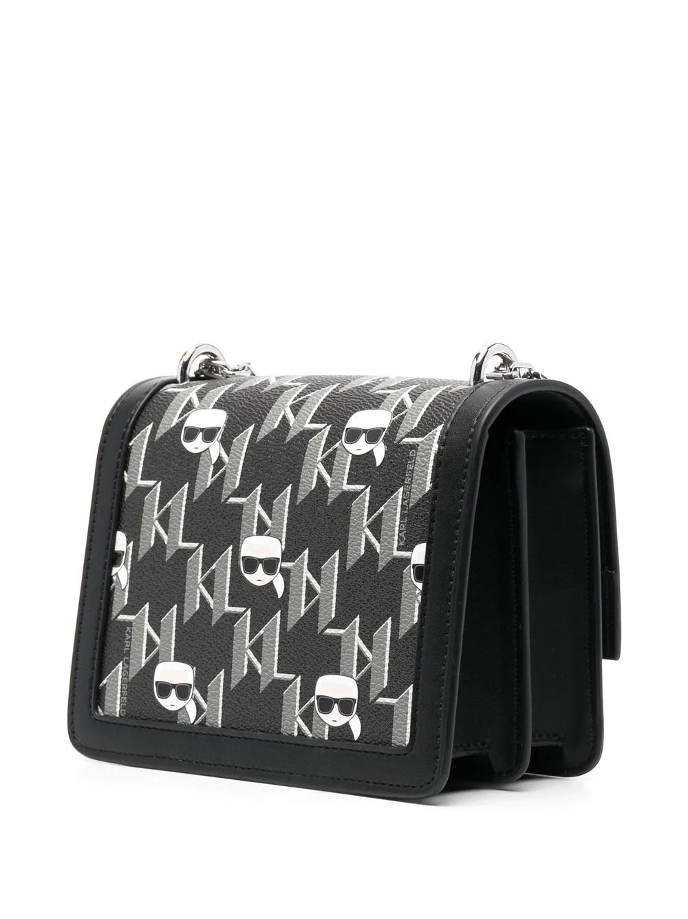 Karl Lagerfeld small K/IKonik shoulder bag