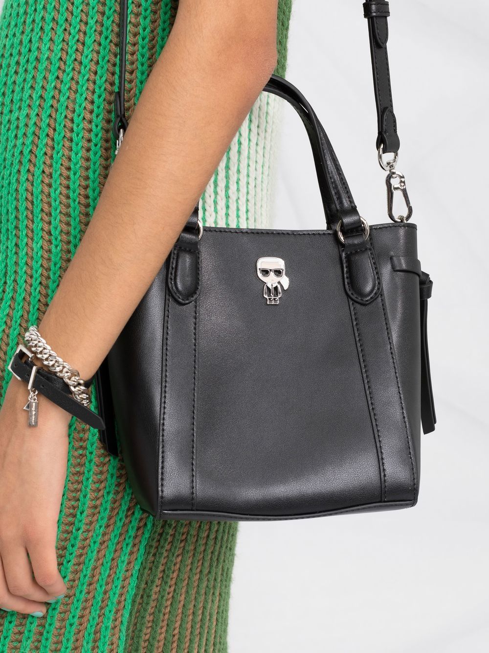Karl Lagerfeld K/Ikonik leather tote bag