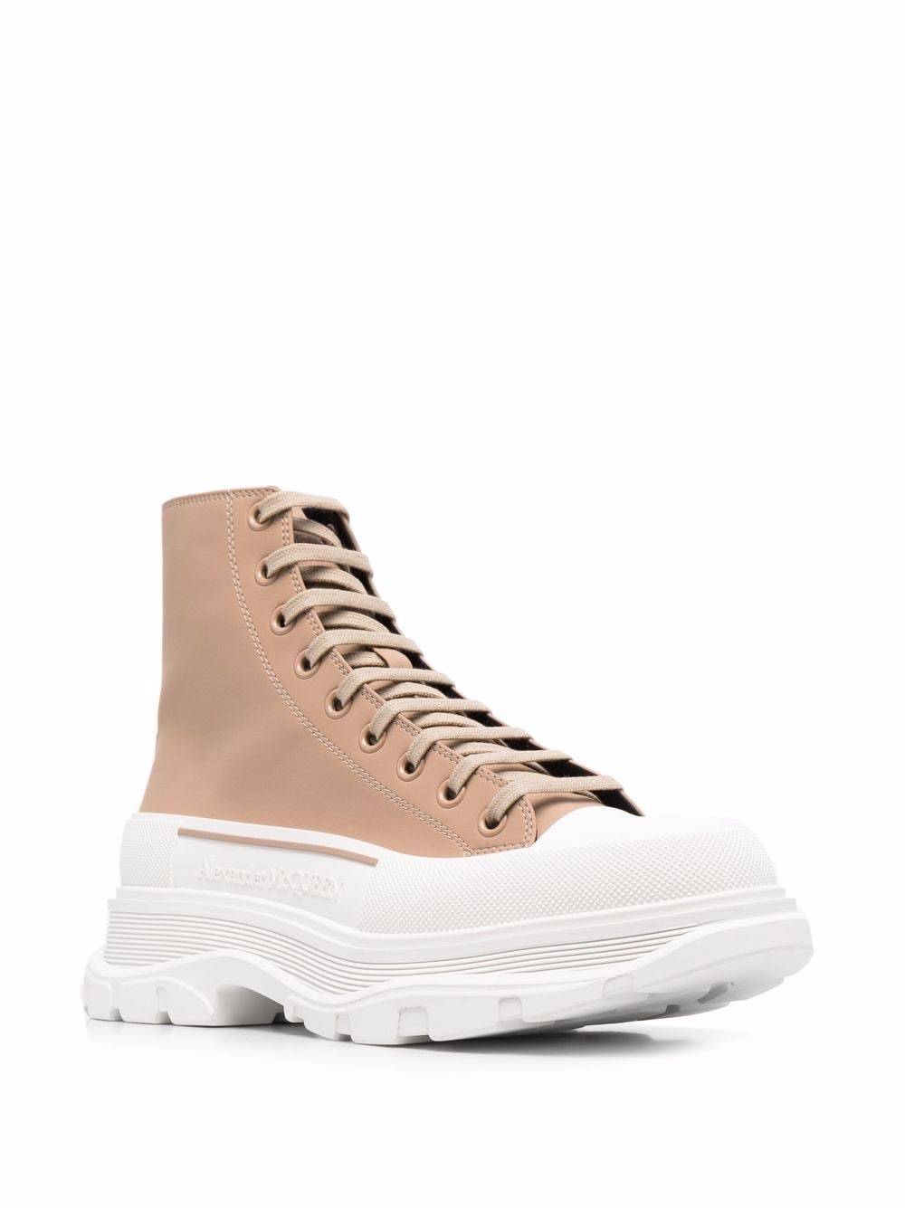 Alexander McQueen debossed-logo high top sneakers